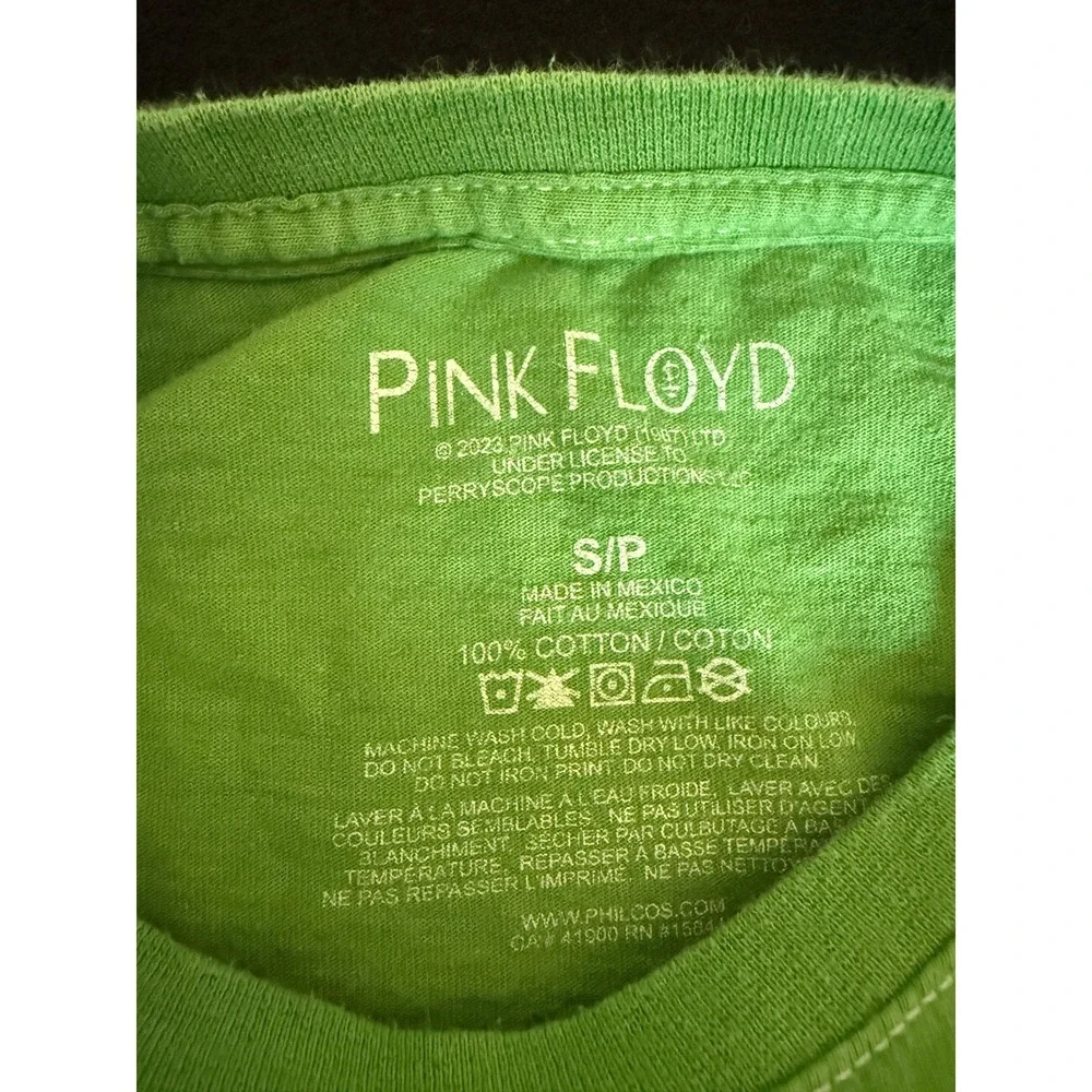 Pink Floyd Graphic T-Shirt Mens Small Green Excellent Psychedelic Marquee Club - Picture 5 of 6